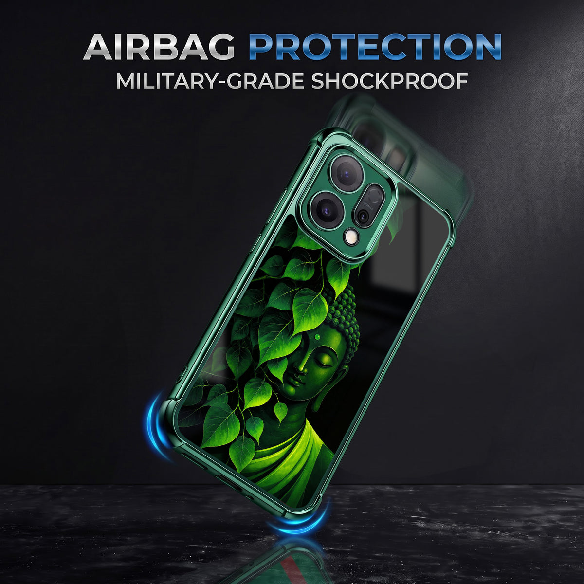 Oppo Reno 14 5G Buddha Bliss Airbags Printed Back Case