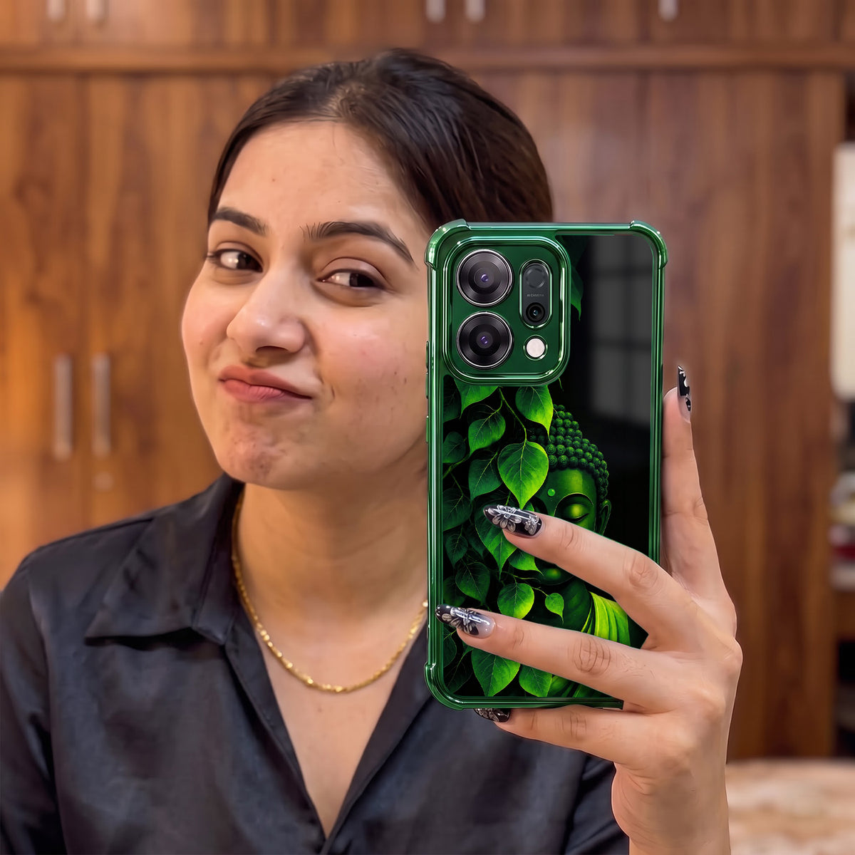 Oppo Reno 14 5G Buddha Bliss Airbags Printed Back Case