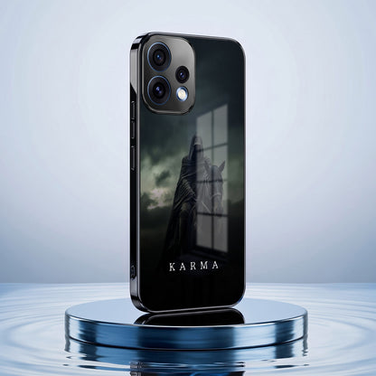 Oppo Reno 15 5G Karma Black Electroplated Glass Phone Back Case