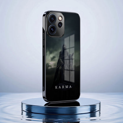 Oppo Reno 15 Pro Mini 5G Karma Black Electroplated Glass Phone Back Case