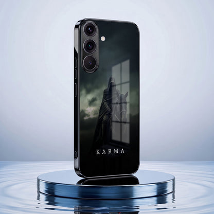 Samsung Galaxy A36 5G Karma Black Electroplated Glass Phone Back Case