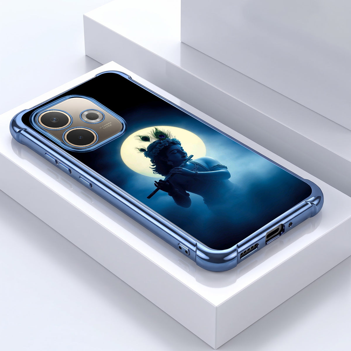 Oppo A5 Pro 5G Midnight Krishna Airbags Printed Back Case