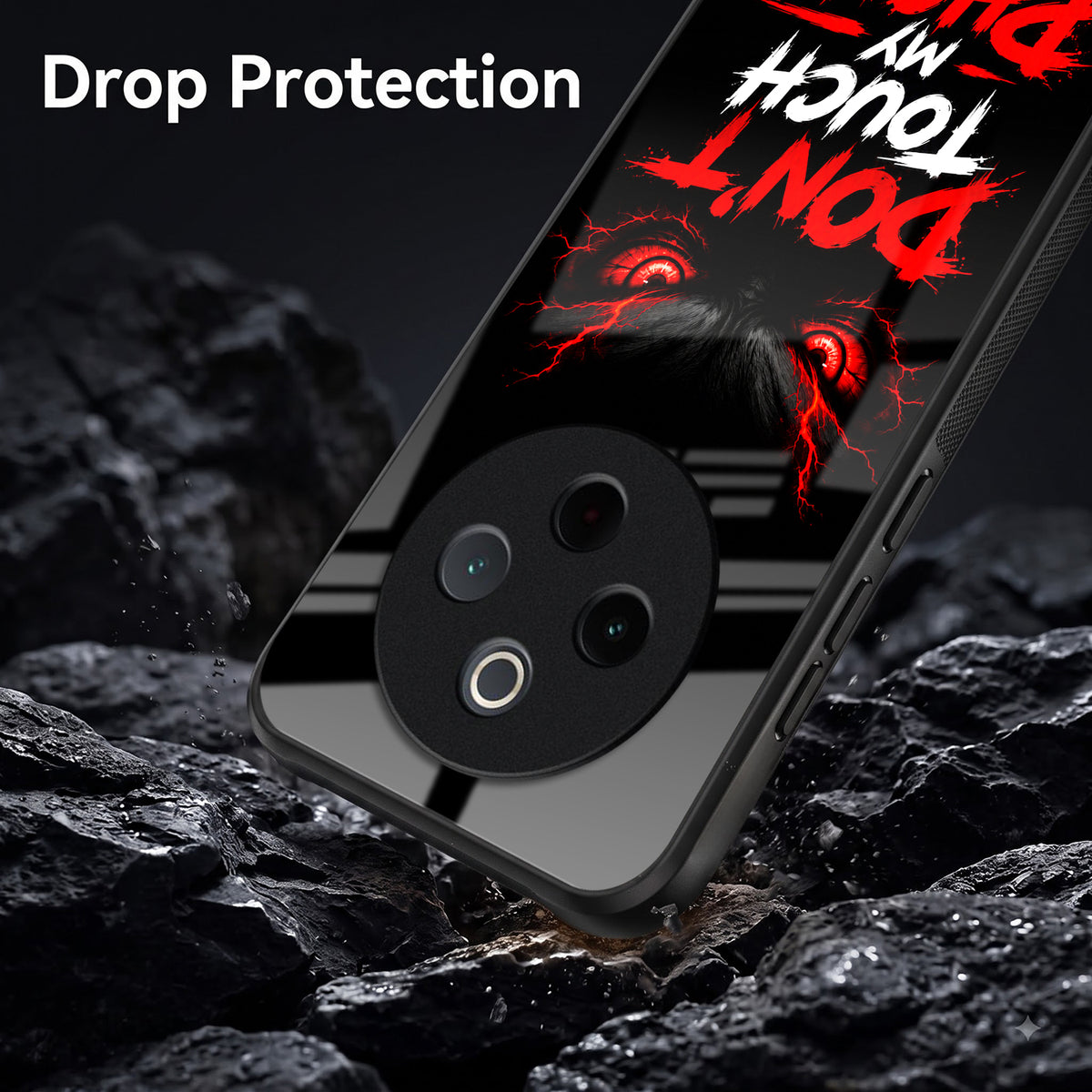 Vivo T4 5G Don't Touch My Phone Acrylic Glass Back Case