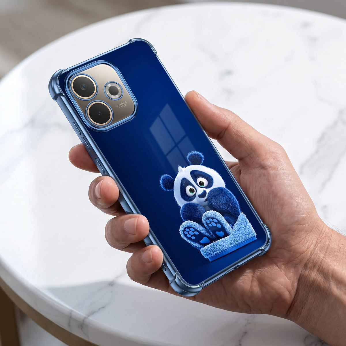 Oppo A5 Pro 5G Cute Panda Airbags Printed Back Case