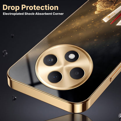 Oppo F27 Pro+ 5G Royal Heritage Edition Gold Electroplated Glass Phone Back Case