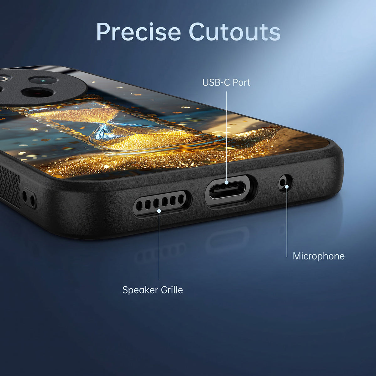 Vivo T4 5G Golden Hour Glass Acrylic Glass Back Case