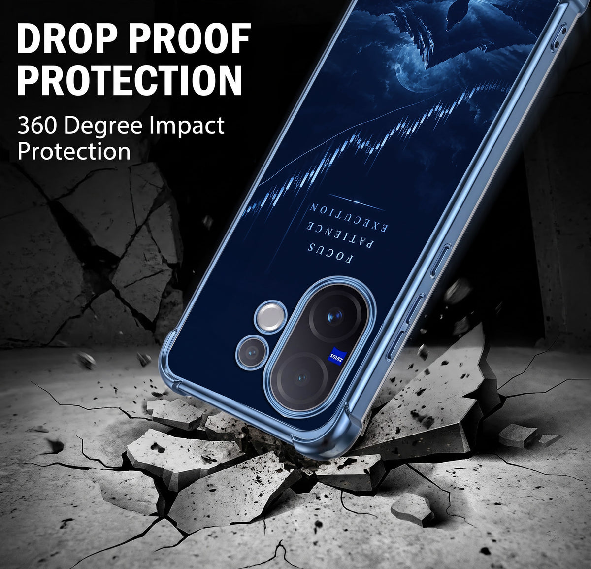 Vivo V60 5G Focus Airbags Printed Back Case