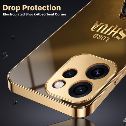 Oppo Reno 15 Pro Mini 5G Lord Shiva Gold Electroplated Glass Phone Back Case