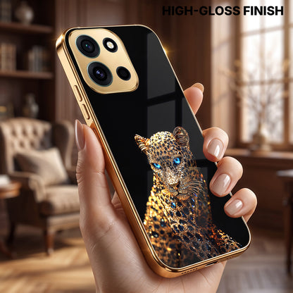 OnePlus Nord 6 5G Panther Gold Electroplated Glass Phone Back Case