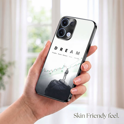 Oppo Reno 13 5G Dream Black Electroplated Glass Phone Back Case