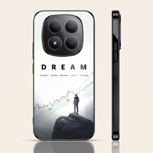 Redmi Note 15 Pro Plus 5G Dream Black Electroplated Glass Phone Back Case