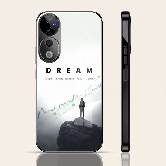 Vivo V40 Pro 5G Dream Black Electroplated Glass Phone Back Case
