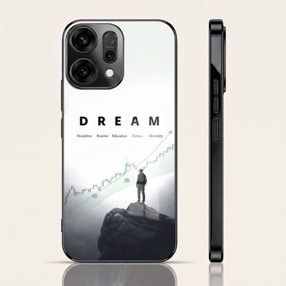 Oppo Reno 14 5G Dream Black Electroplated Glass Phone Back Case