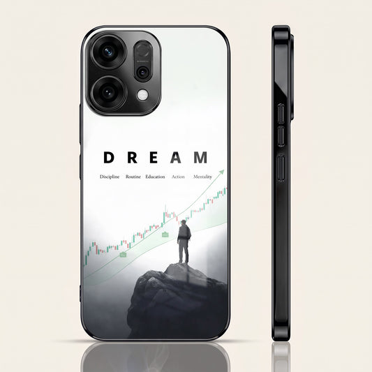 Oppo Reno 14 5G Dream Black Electroplated Glass Phone Back Case