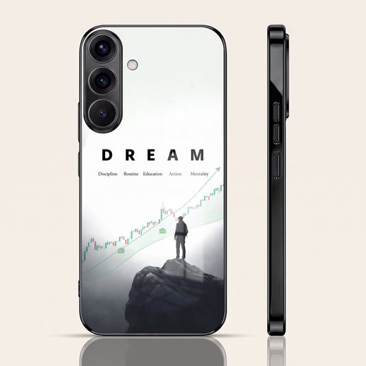 Samsung Galaxy A36 5G Dream Black Electroplated Glass Phone Back Case