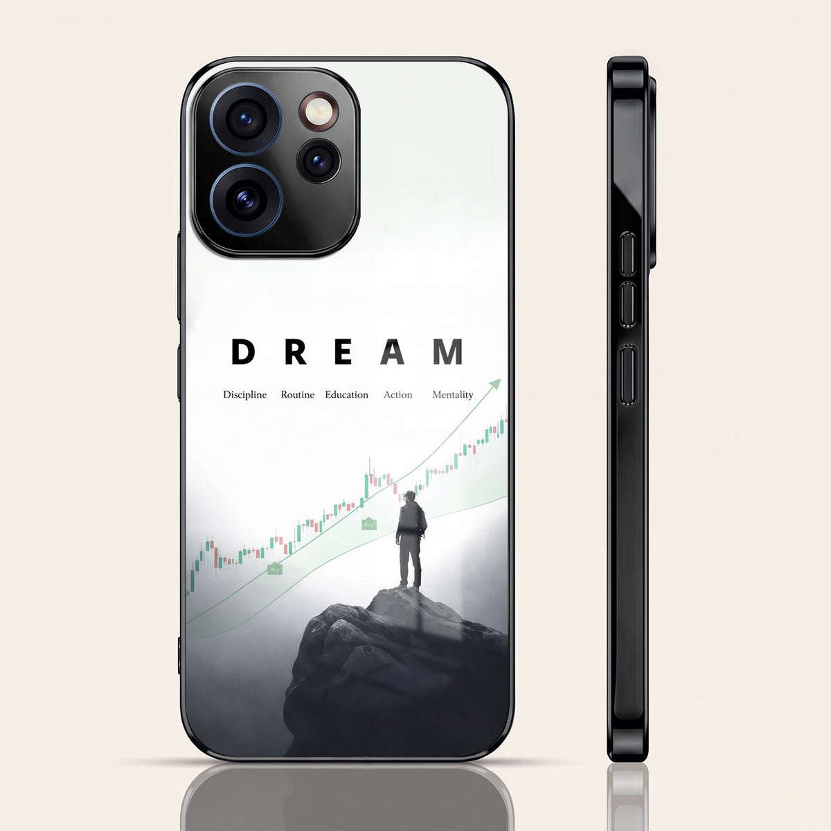Oppo Reno 15 Pro Mini 5G Dream Black Electroplated Glass Phone Back Case