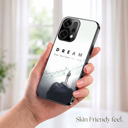 Oppo Reno 14 5G Dream Black Electroplated Glass Phone Back Case