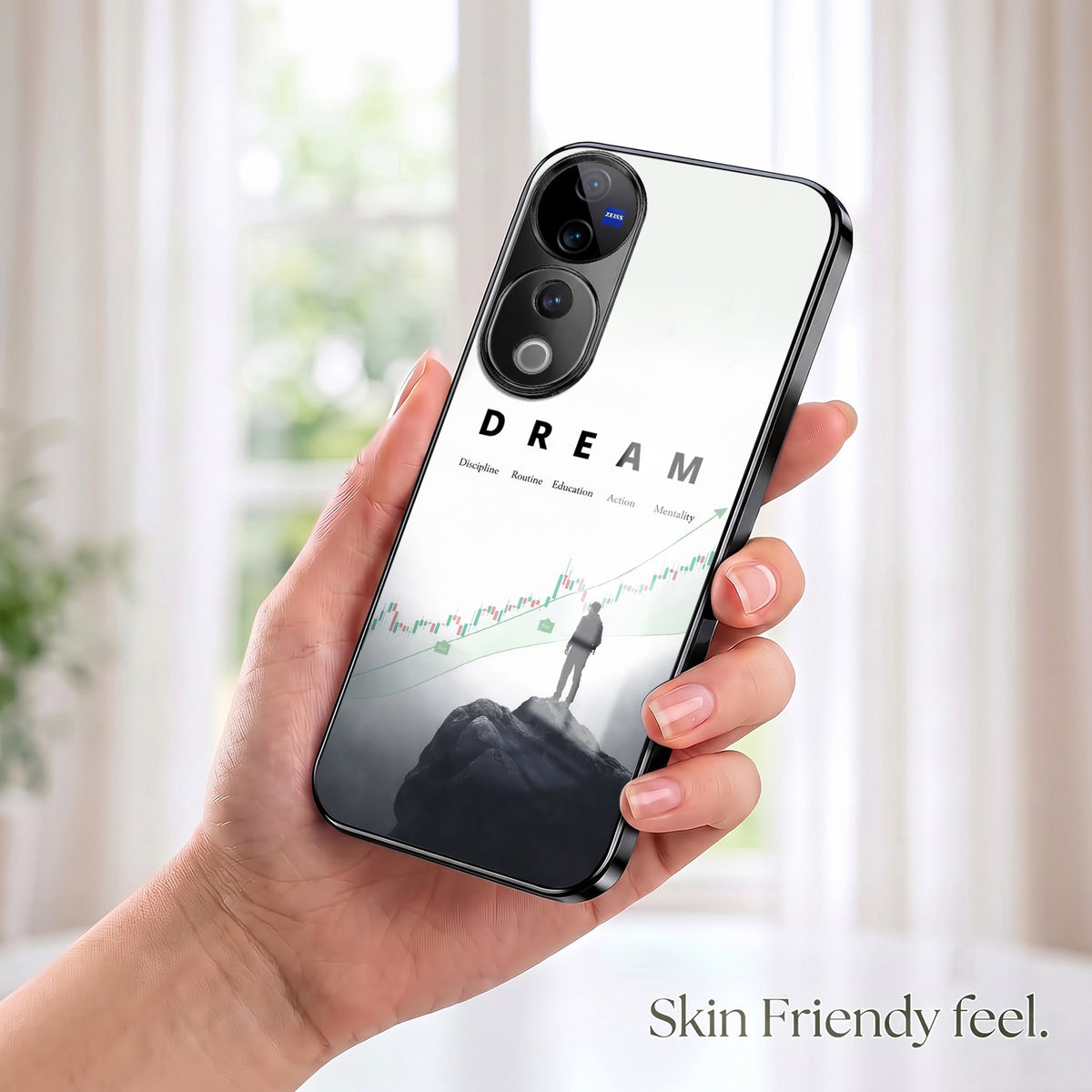 Vivo V40 Pro 5G Dream Black Electroplated Glass Phone Back Case