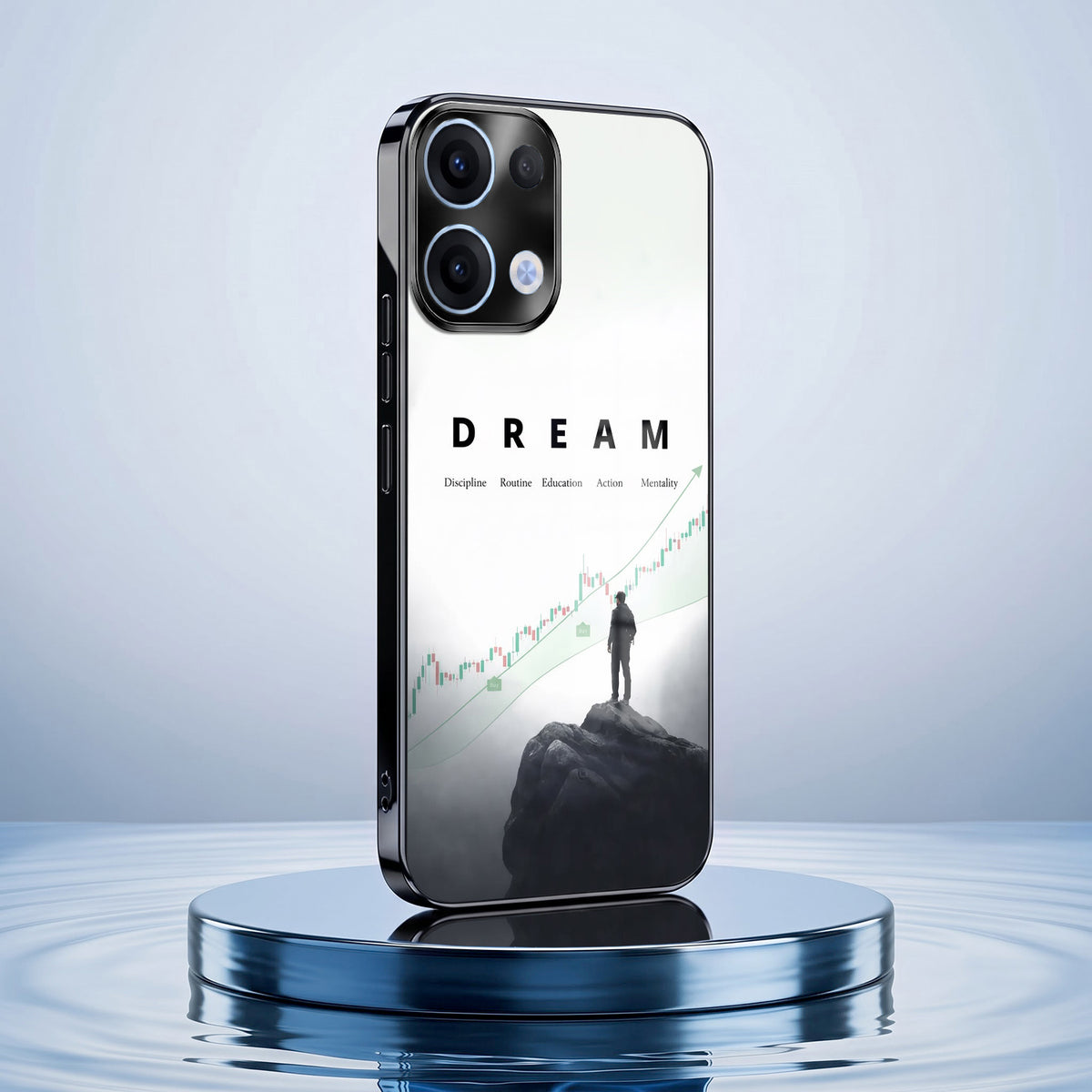Oppo Reno 13 5G Dream Black Electroplated Glass Phone Back Case