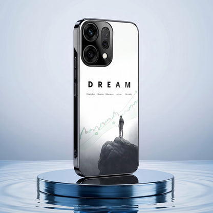 Oppo Reno 14 5G Dream Black Electroplated Glass Phone Back Case