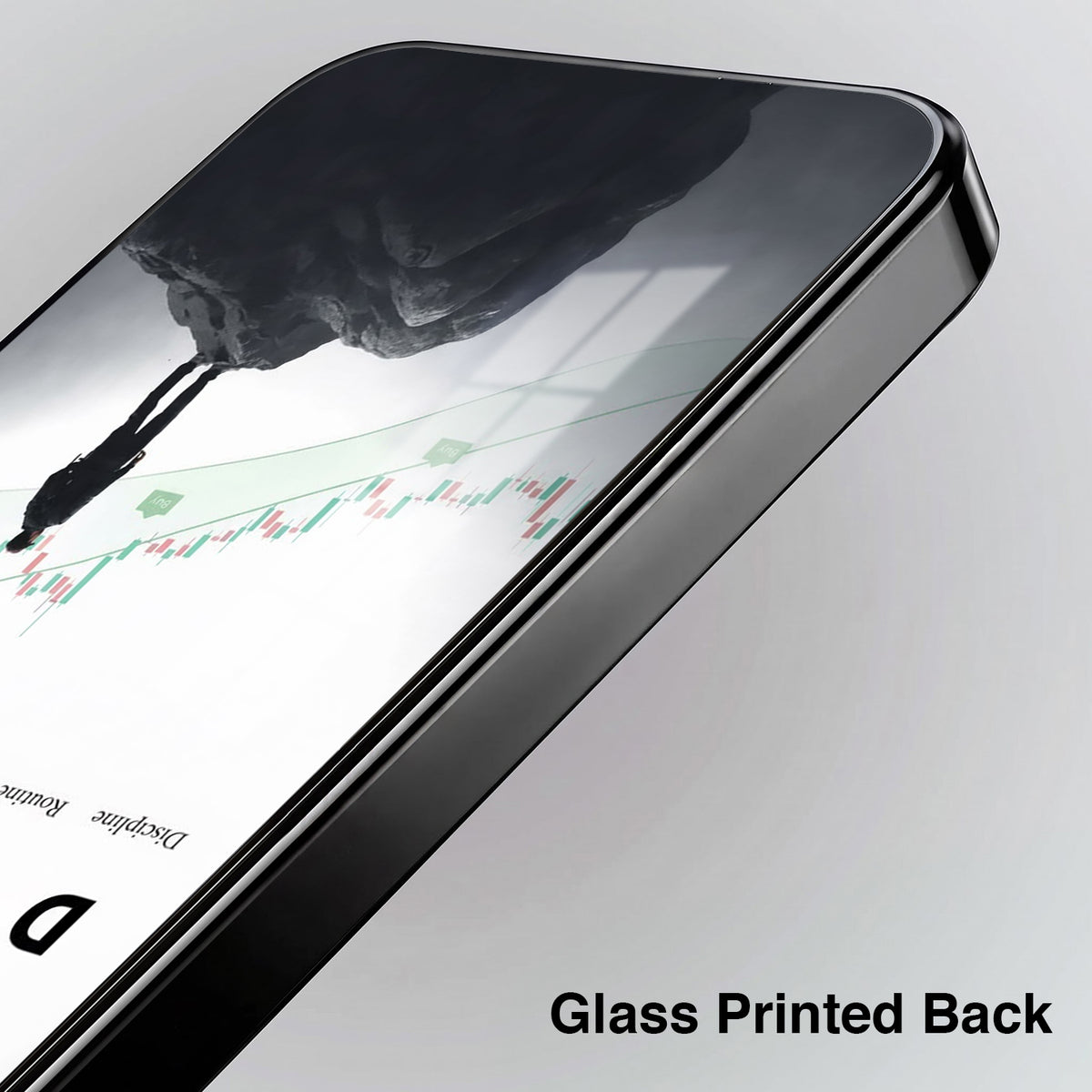 Oppo Reno 14 5G Dream Black Electroplated Glass Phone Back Case