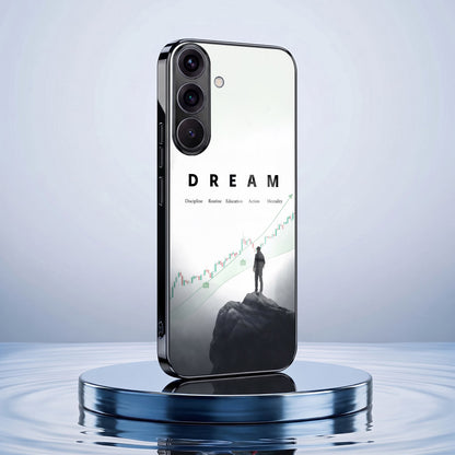 Samsung Galaxy A56 5G Dream Black Electroplated Glass Phone Back Case