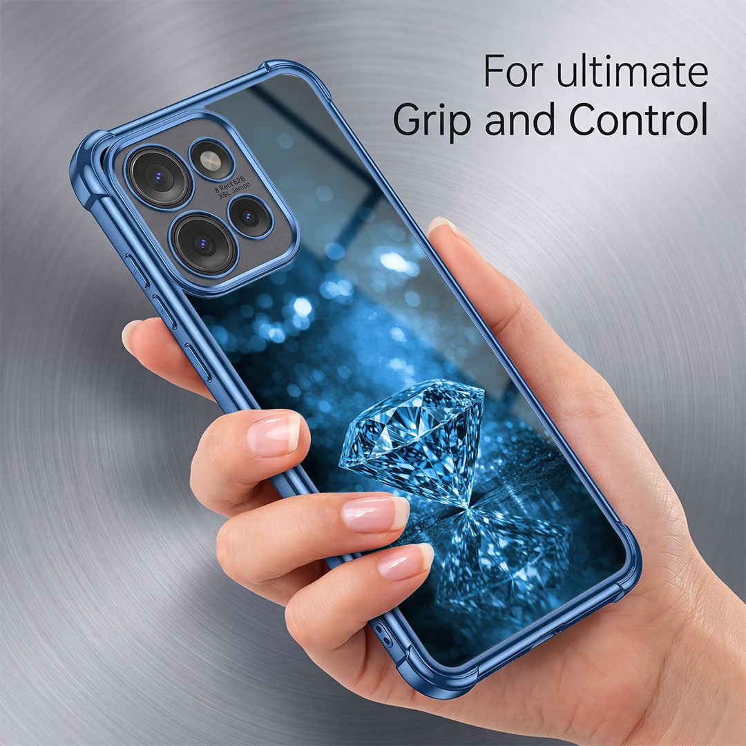 Motorola Edge 50 5G Blue Diamond Airbags Printed Back Case