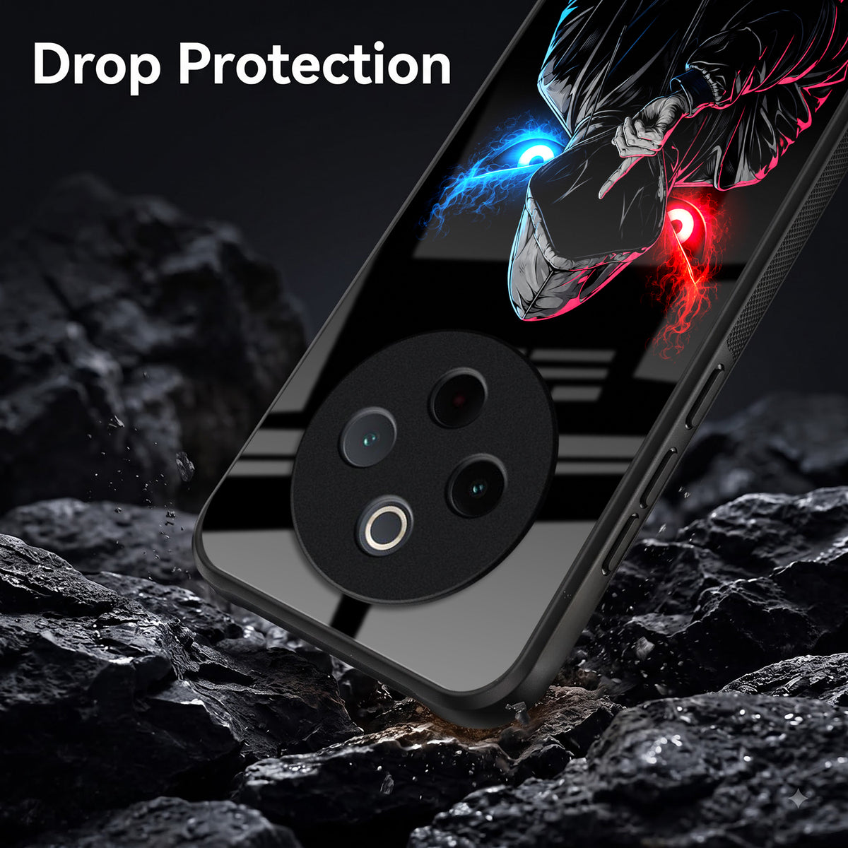 Vivo T4 5G Hooded Shadow Demon Acrylic Glass Back Case