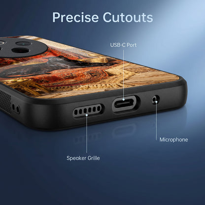 Vivo T4 5G Royal Black Panther Acrylic Glass Back Case