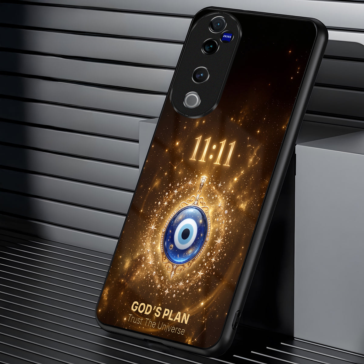 Vivo V40 Pro 5G God’s Plan Evil Eye Acrylic Glass Back Case