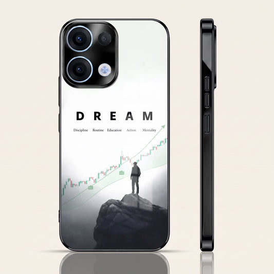 Oppo Reno 13 5G Dream Black Electroplated Glass Phone Back Case