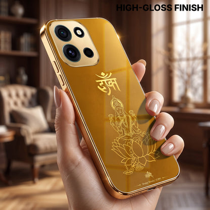 OnePlus Nord 6 5G Shree Lakshmi Divine Gold Electroplated Glass Phone Back Case
