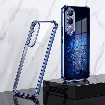 Vivo V70 FE 5G Premium Peacock Feather Airbags Printed Back Case