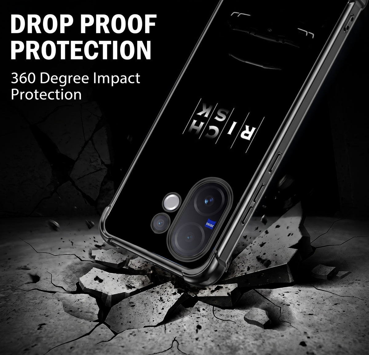 Vivo V60 5G Midnight Risk Airbags Printed Back Case
