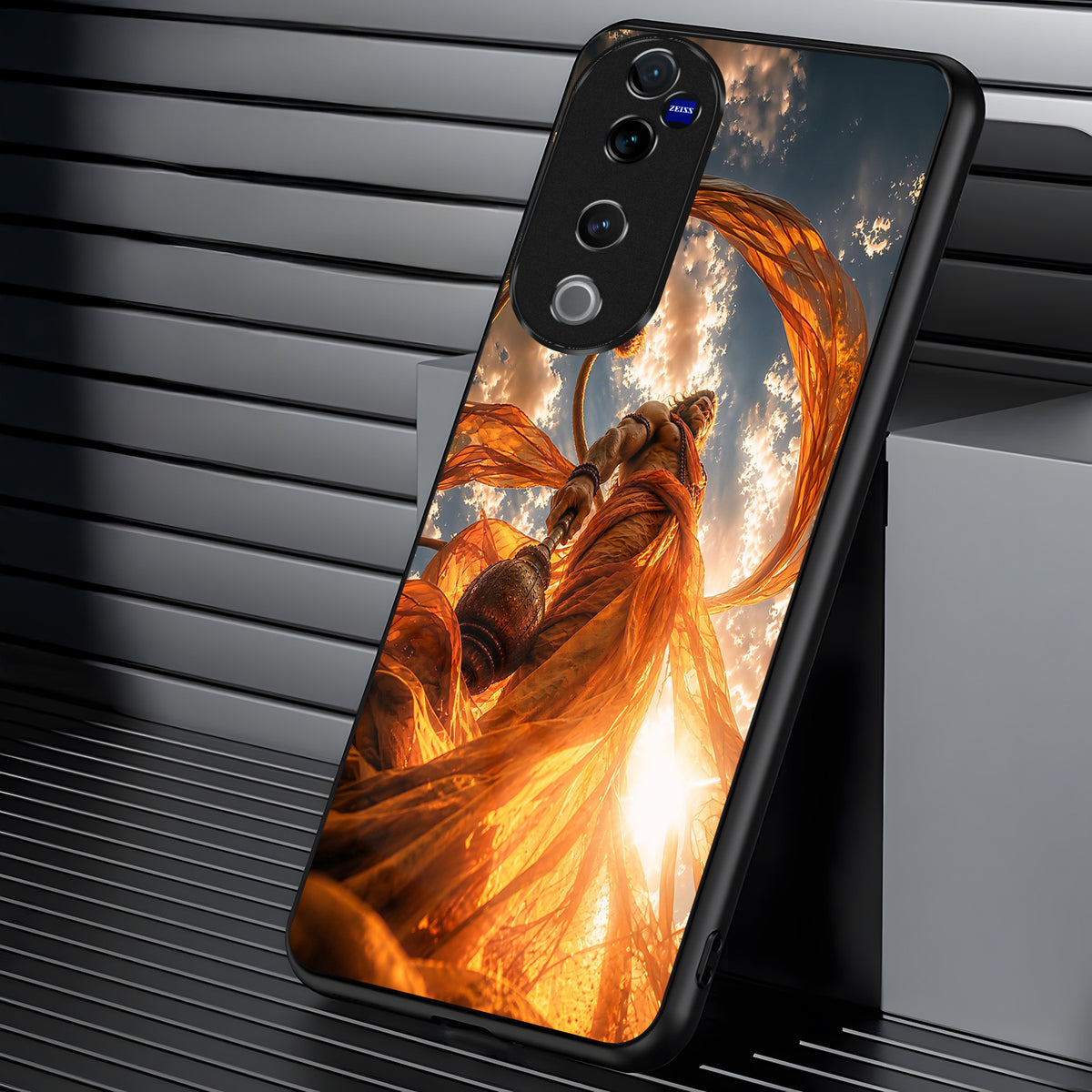 Vivo V40 Pro 5G Divine Hanuman Acrylic Glass Back Case
