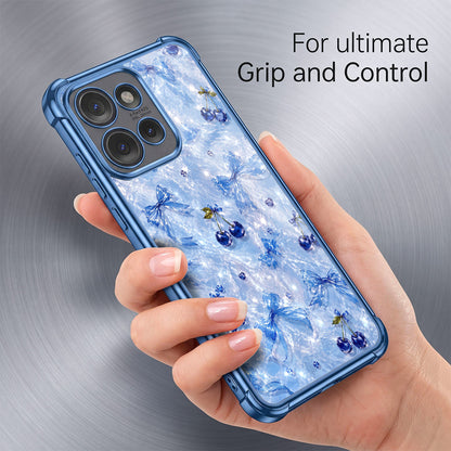 Motorola Edge 50 5G Blue Cherry Airbags Printed Back Case