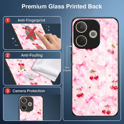 Oppo A5 Pro 5G Pink Cherry Blossom Acrylic Glass Back Case