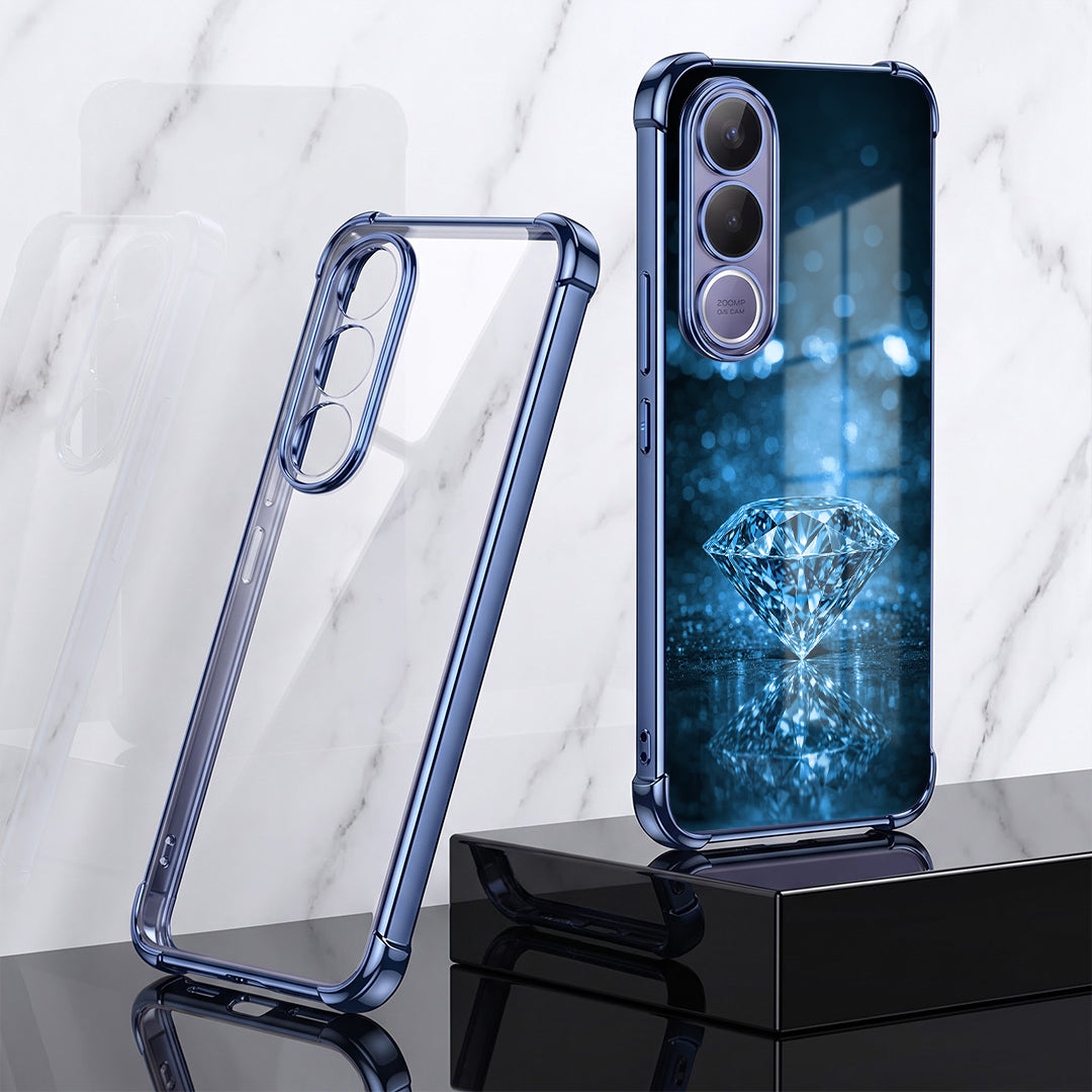 Vivo V70 FE 5G Blue Diamond Airbags Printed Back Case