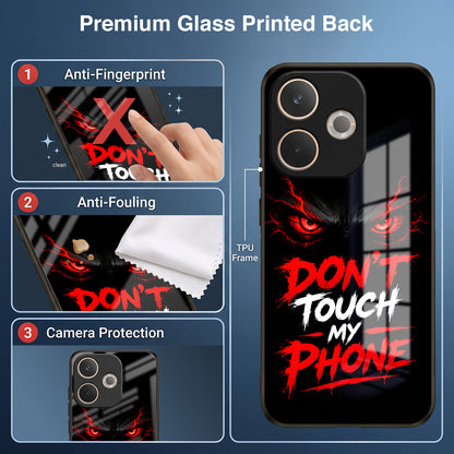 Oppo A5 Pro 5G Don't Touch My Phone Acrylic Glass Back Case