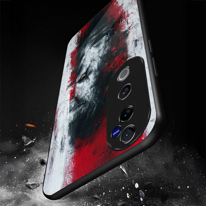 Vivo V40 Pro 5G Premium Acrylic Shockproof Glass Back Case (Alpha Blood)