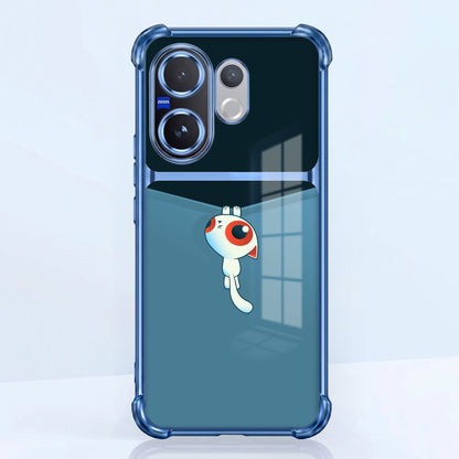 Vivo V60 5G Cute Cyclops Monster Dual-Tone Transparent Airbags Case