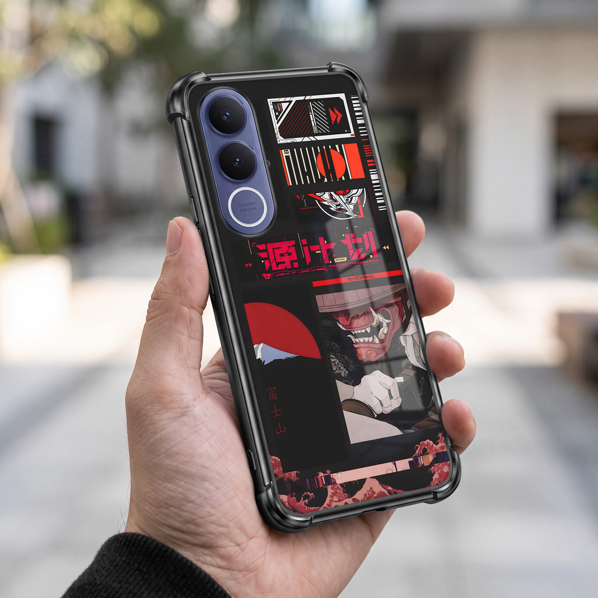 Vivo V70 FE 5G  Dark Samurai Airbags Printed Back Case