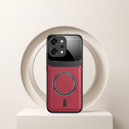Oppo Reno 14 Pro 5G Premium Magsafe Magnetic Leather Lens Protective Case