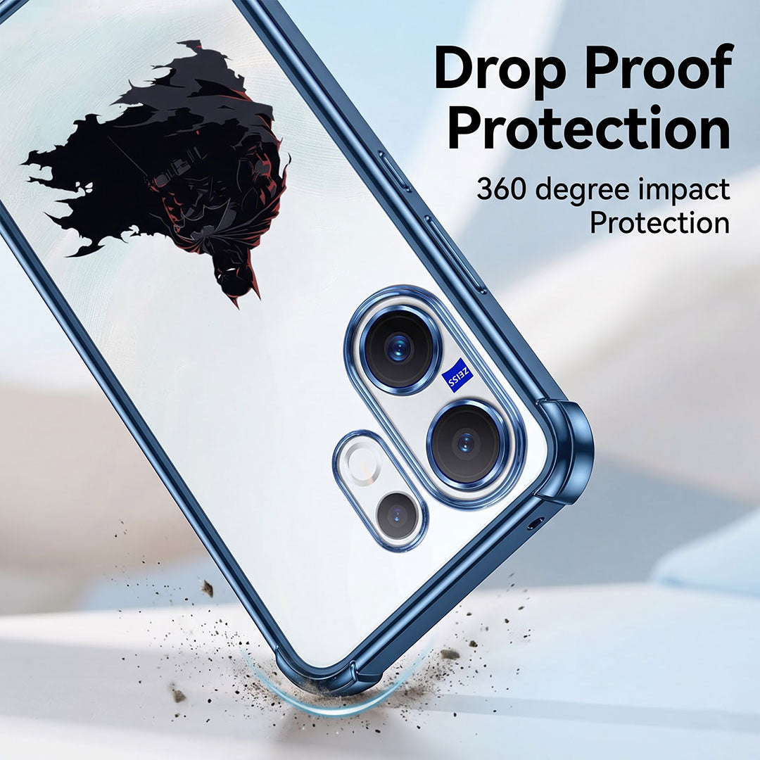 Vivo X200 FE 5G Premium 3D Spot UV Batman Sticker Shockproof Airbags Case