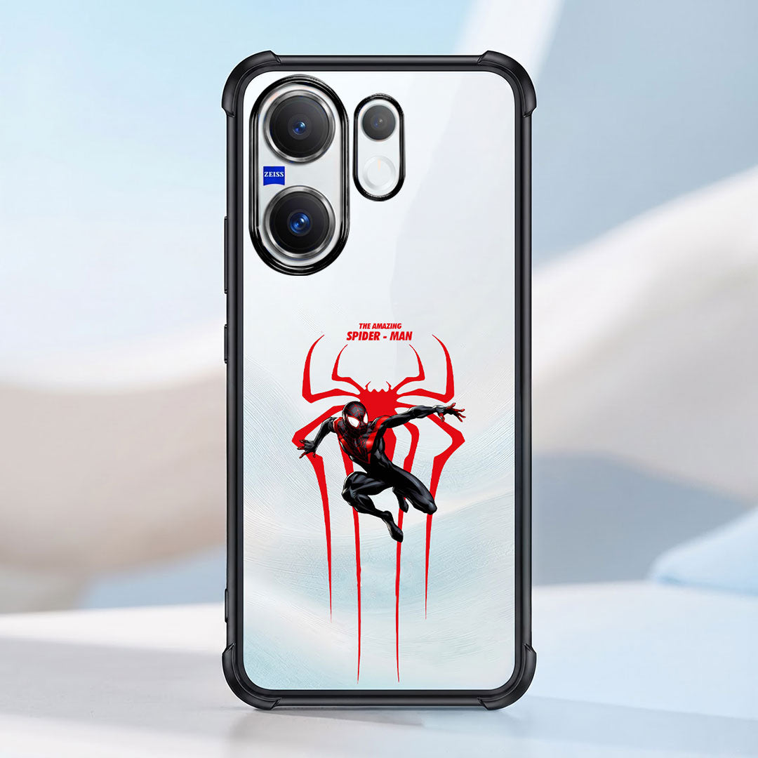 Vivo X200 FE 5G Premium 3D Spot UV Amazing Spider-Man Sticker Shockproof Airbags Case