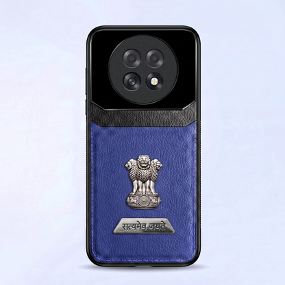Oppo F31 Pro+ 5G Satyamev Jayate 2-in-1 Emblem Leather Lens Protective Back Case