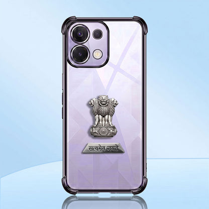Oppo K13 5G Satyamev Jayate 2-in-1 Emblem Transparent Shockproof Airbag Case