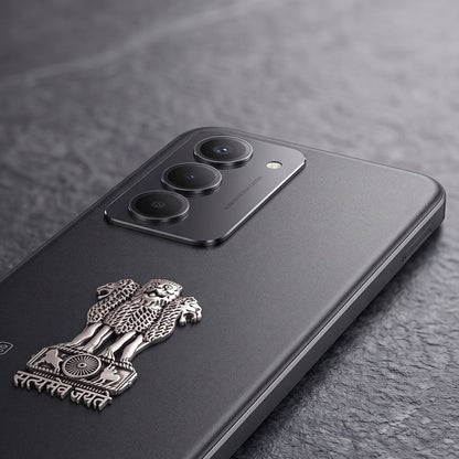 Redmi 15 5G Compatible Satyamev Jayate 3D Metal Emblem Sticker