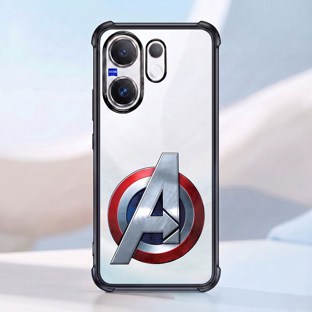 Vivo X200 FE 5G Premium 3D Spot UV Avengers Sticker Shockproof Airbags Case