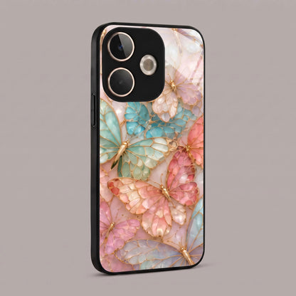 Oppo A5 Pro 5G Aesthetic Golden Butterfly Acrylic Back Cover